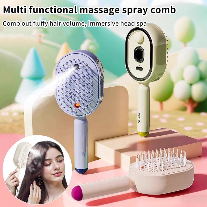 Hair Care Essence Oil Spray - Multifunctional Massage Comb,Electric Spray Air Cushion