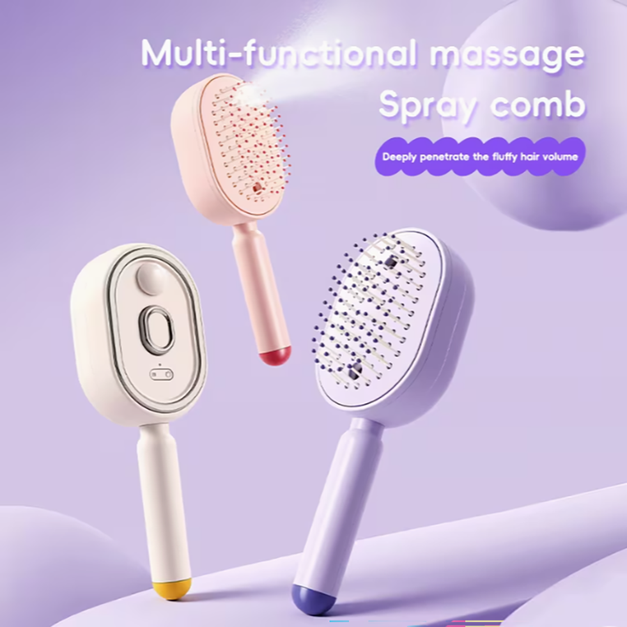 Hair Care Essence Oil Spray - Multifunctional Massage Comb,Electric Spray Air Cushion