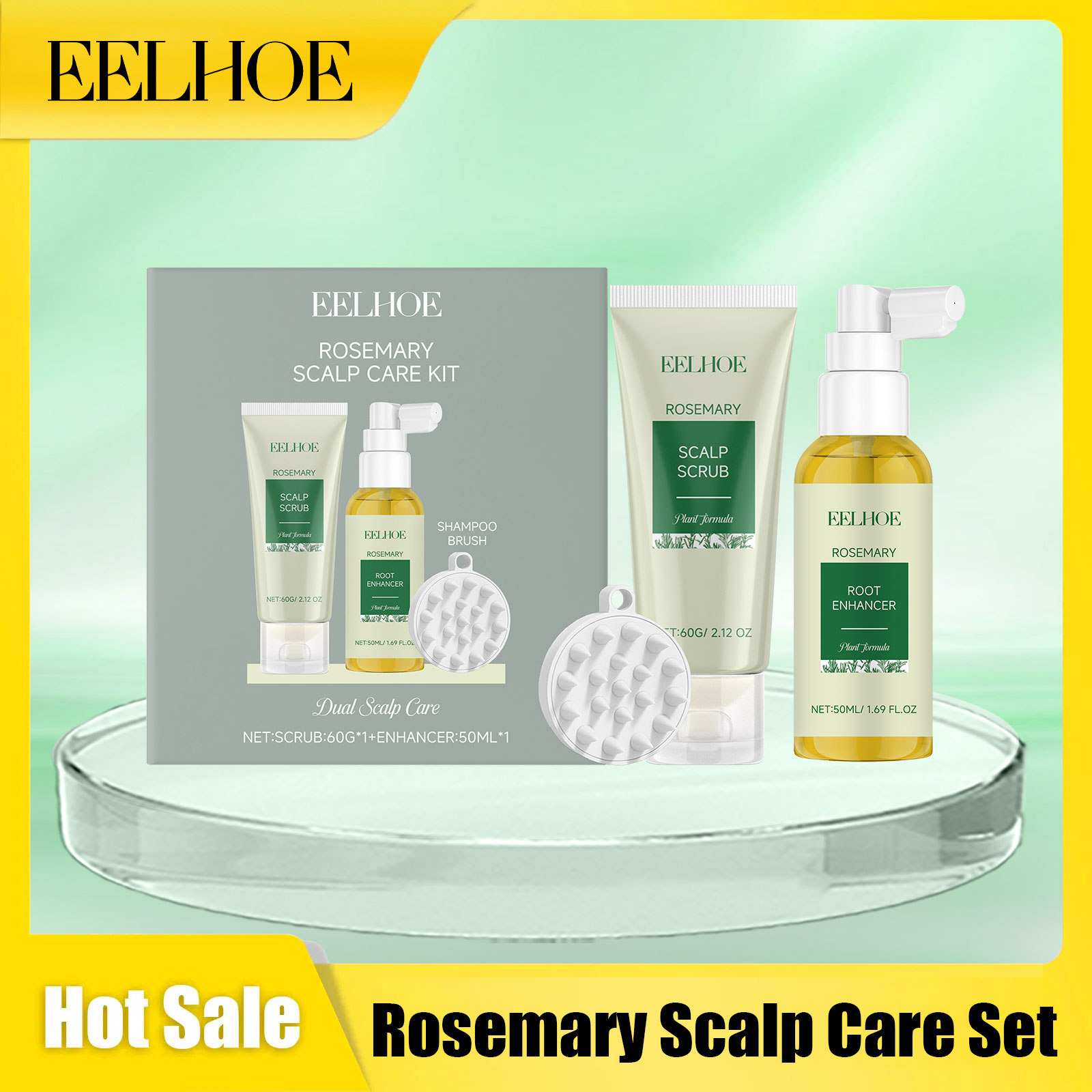 Rosemary Hair Oil - Eelhoe Rosemary Scalp Care Set Deep