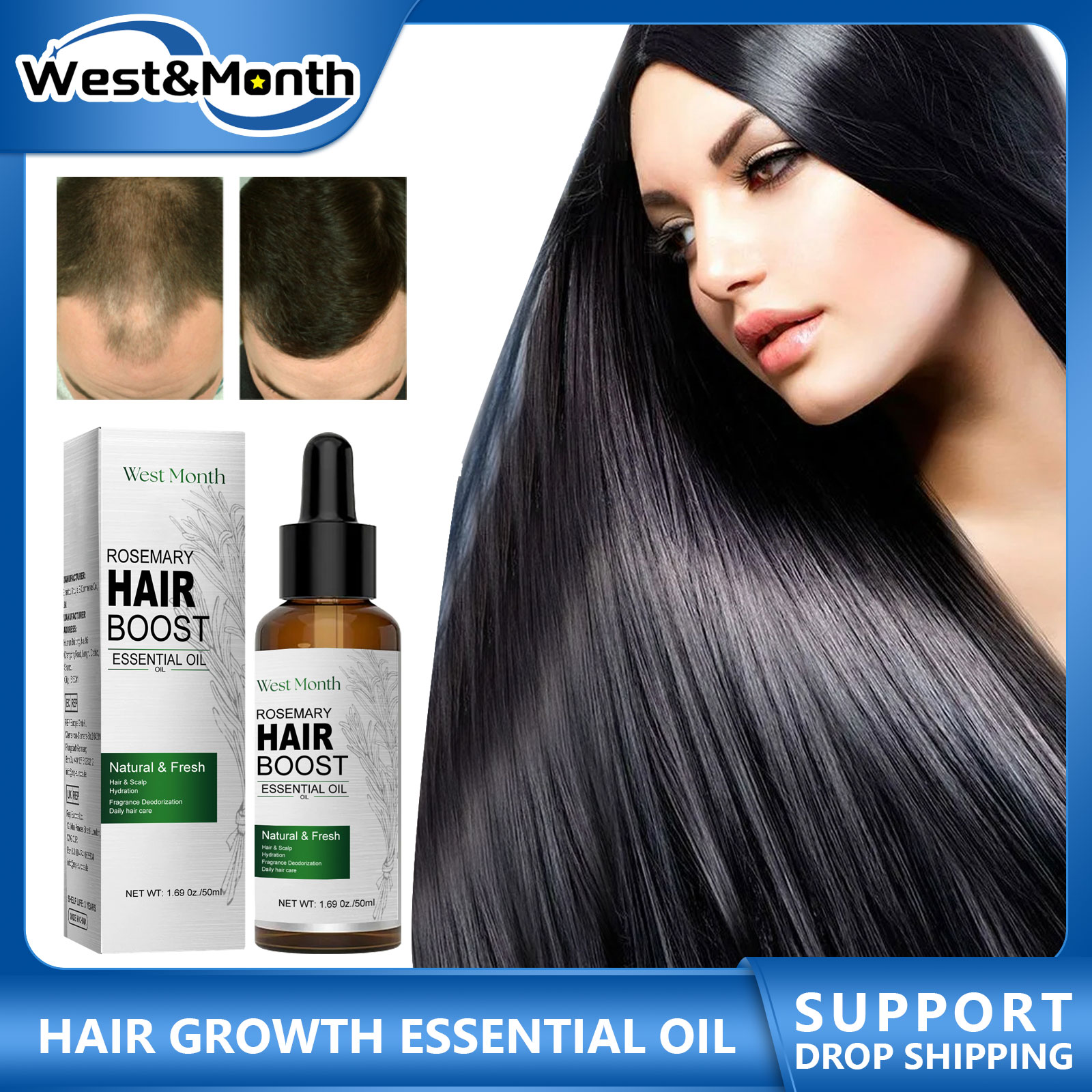 Rosemary Hair Oil - Hair Growth Essential Oil Rosemary Prevent