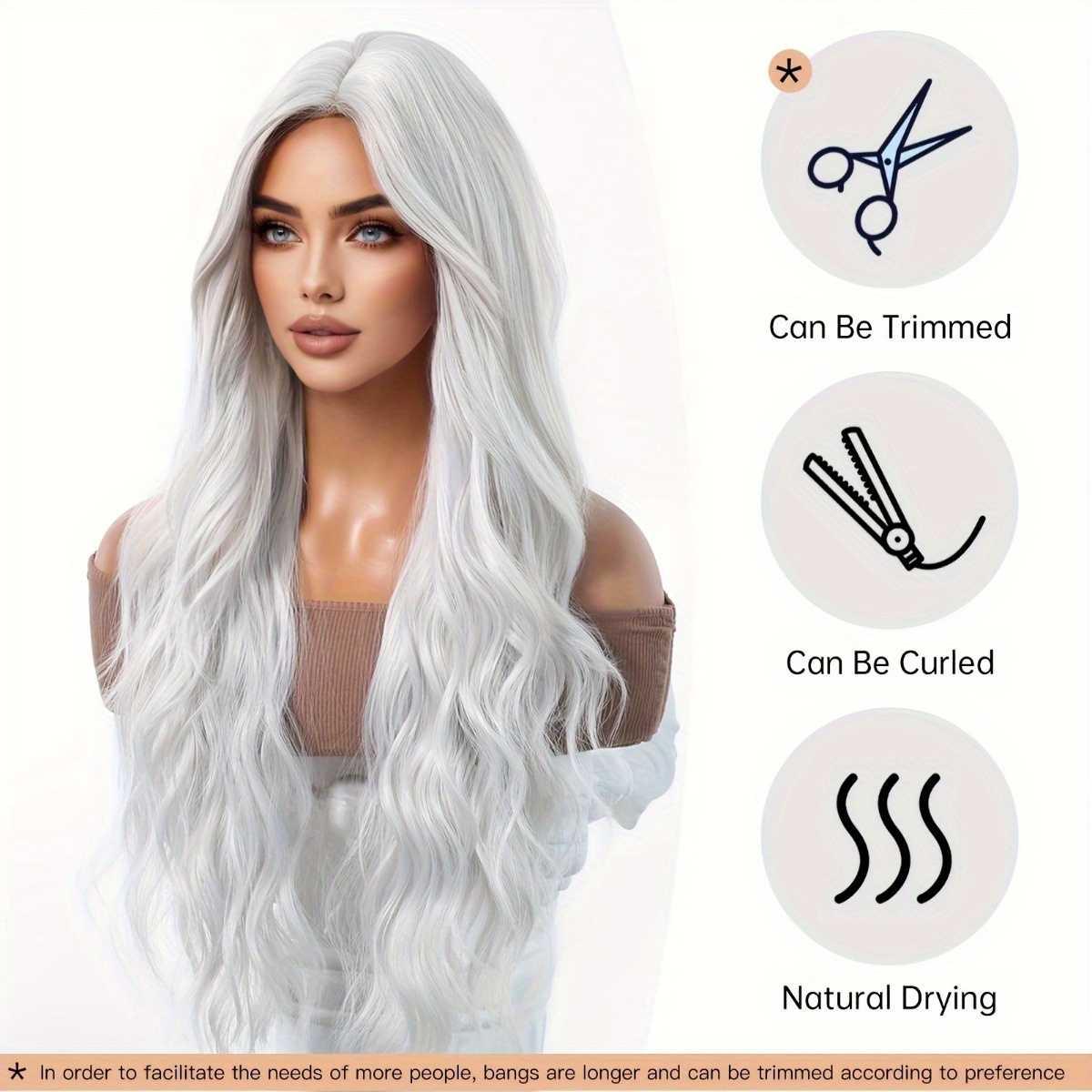 Anxin Brand Synthetic Fiber Wi - Hair Care Long Hair review and price