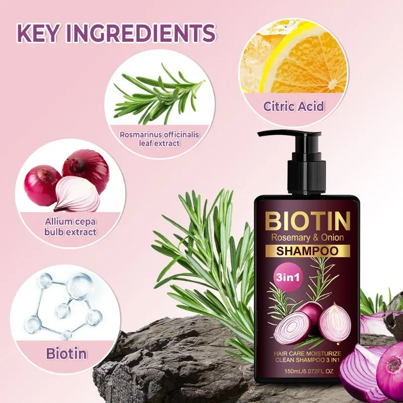 150ml BIOTIN Rosemary & Onion  - Hair Care Natural Ingredients review and price