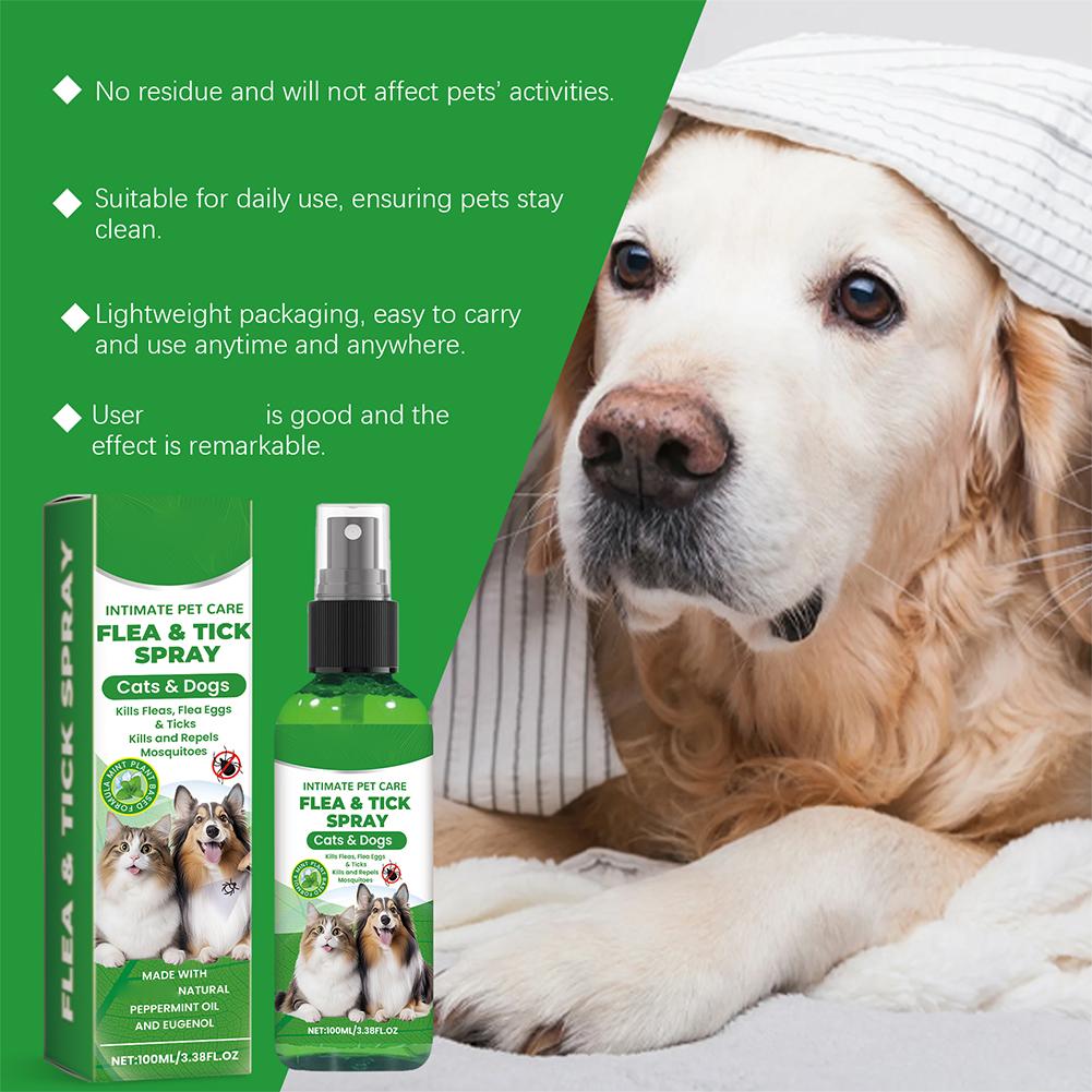 100ml Dog Cat Repel Fleas Mite - Hair Care Daily review and price