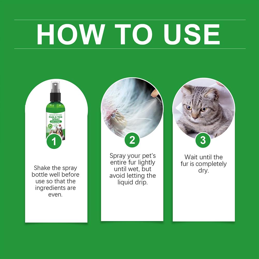 100ml Dog Cat Repel Fleas Mite - Hair Care Daily review and price