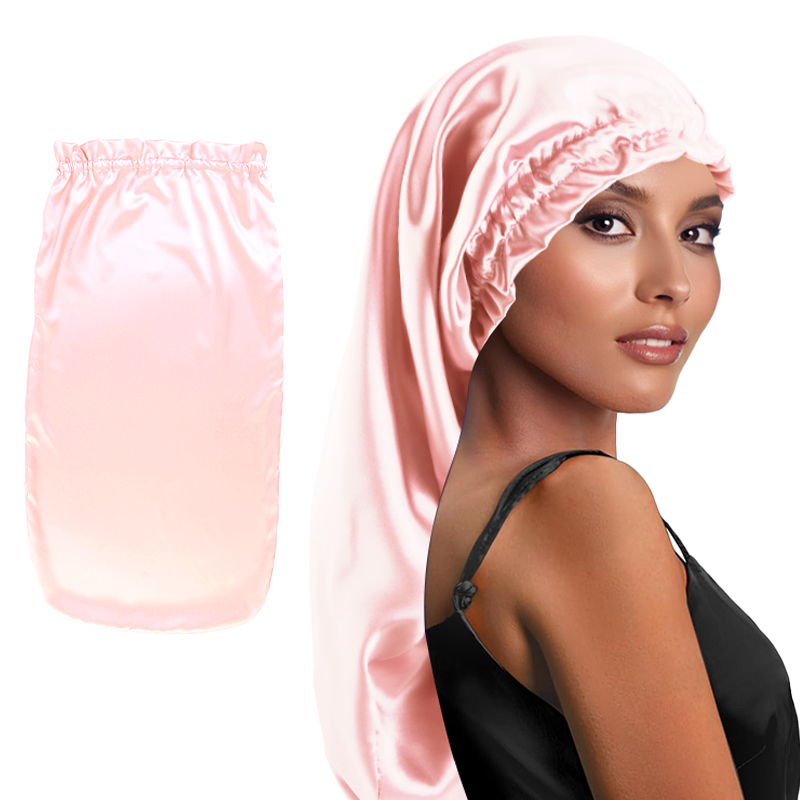 New Women's Long Satin Sleep C - Hair Care Long Hair review and price