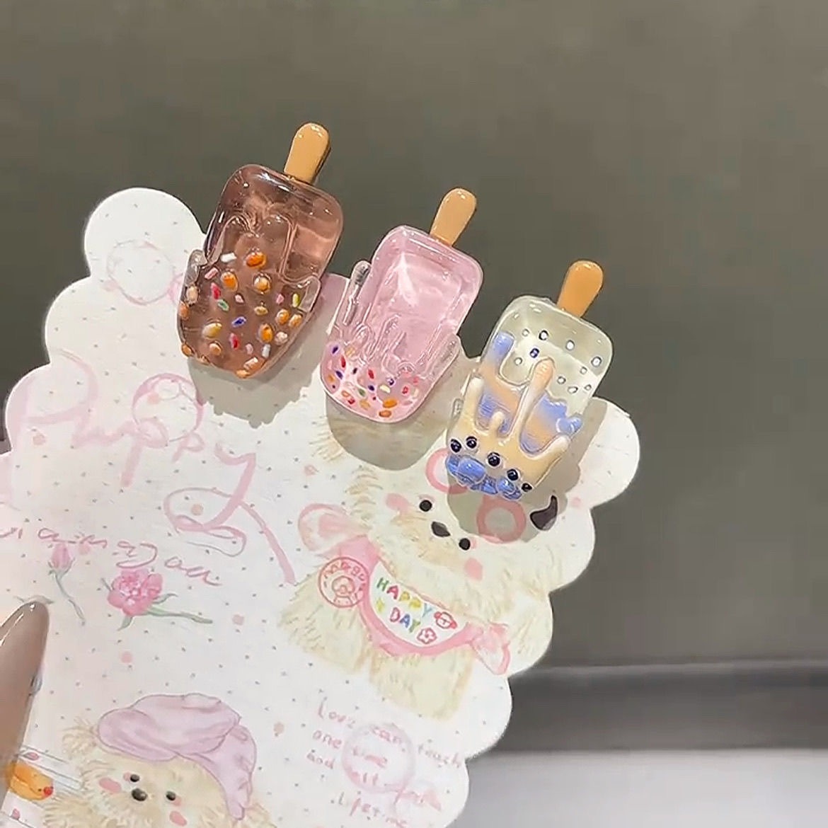 5PCS Mini Ice Cream Hair Clips - Hair Care Lotion review and price
