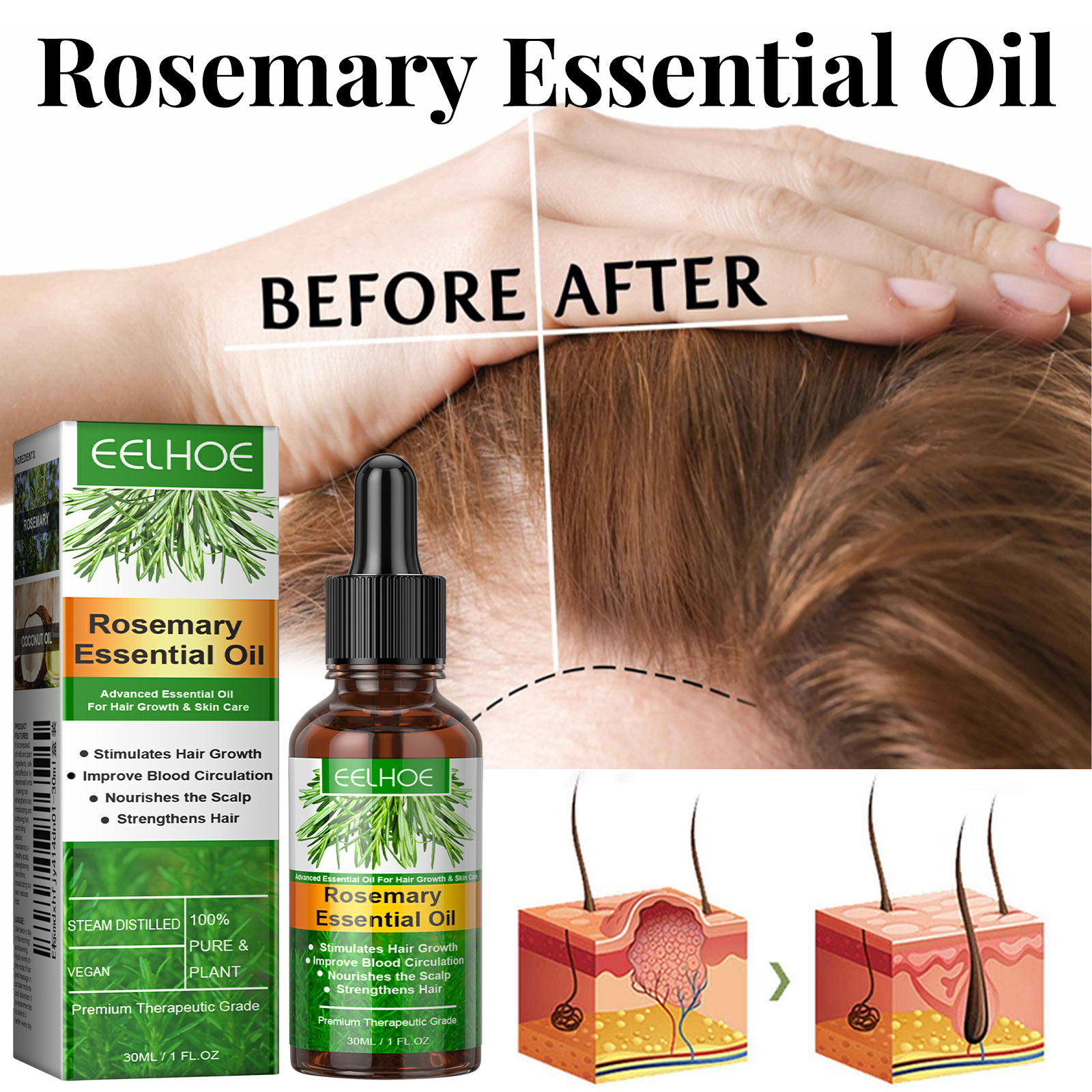 Hair Growth Serum Fast Growing - Hair Care Essence Oil Spray review and price