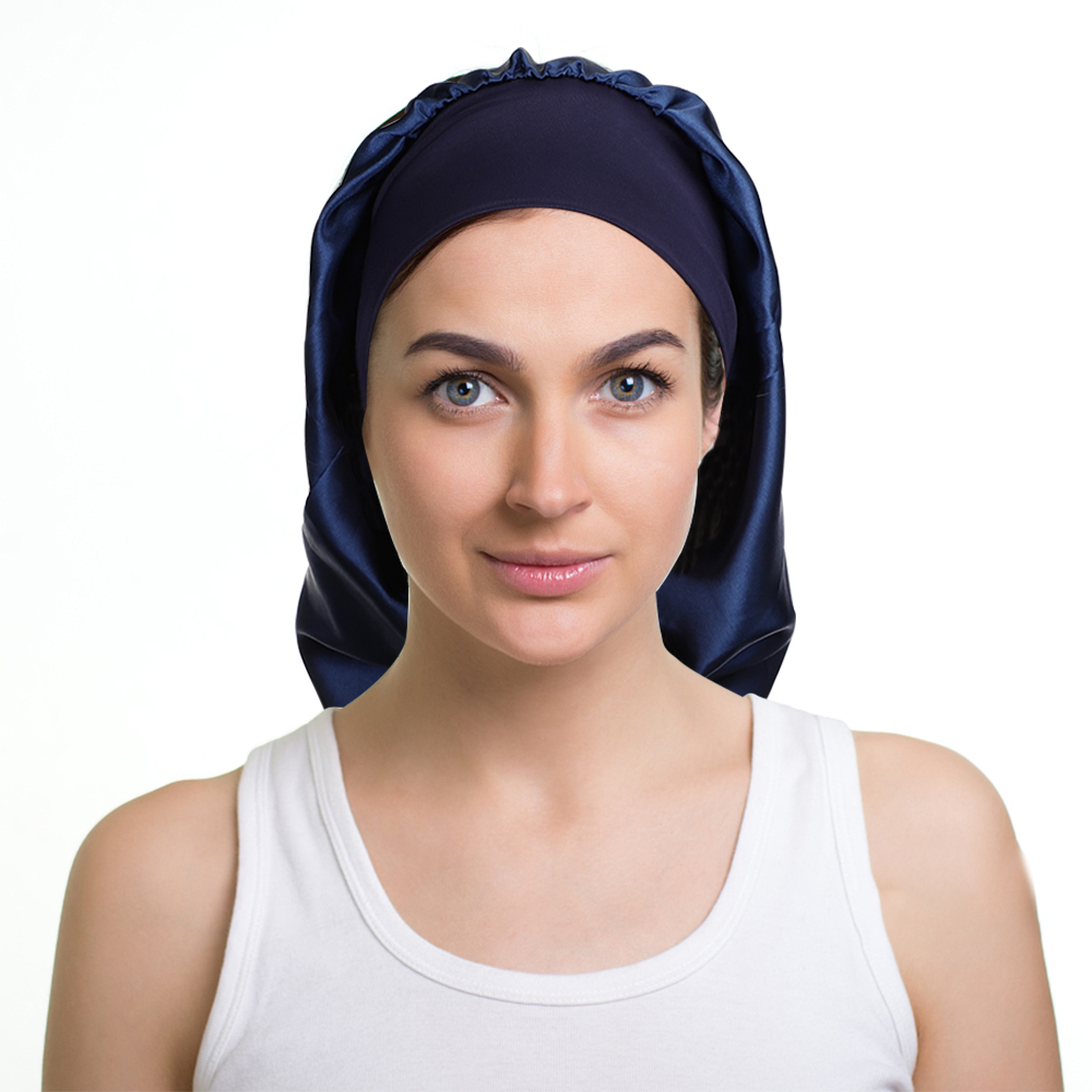 Satin Bonnet Long Hair Hat Sof - Hair Care Long Hair review and price