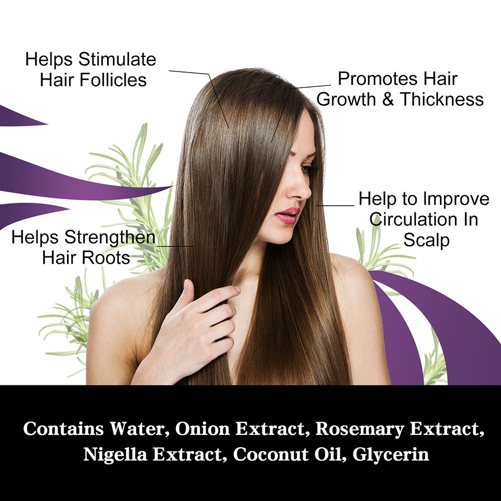 30ml Onion Rosemary Hair Growt - Hair Care Essence Oil Spray review and price