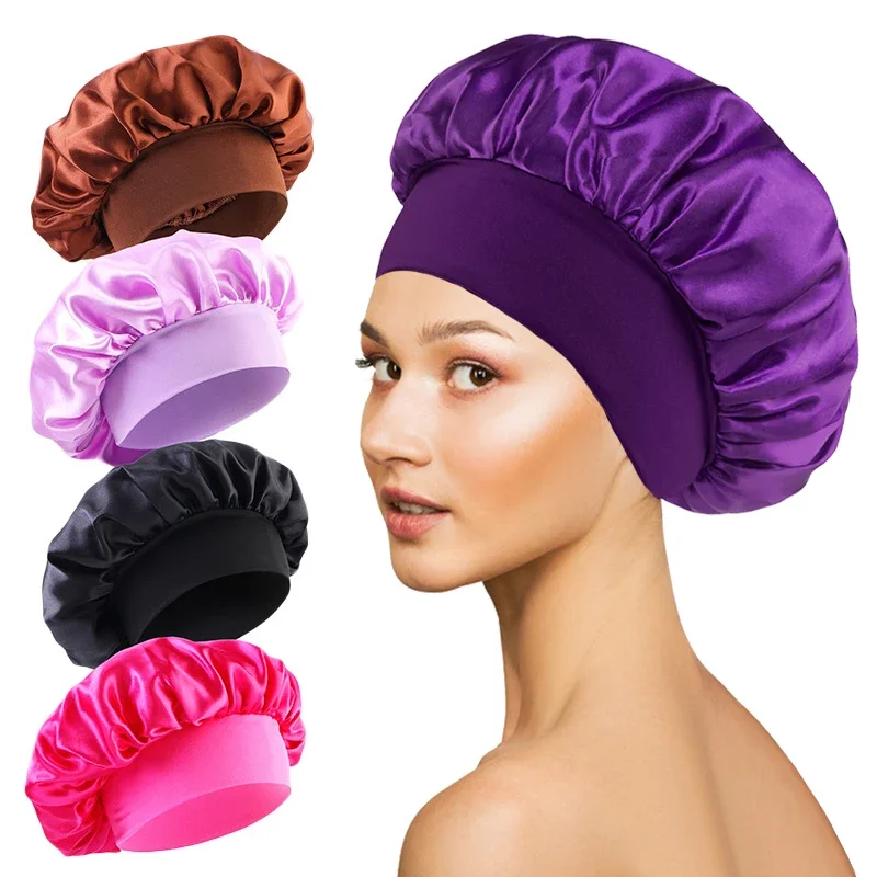 Large Satin Sleep Bonnet Silky - Hair Care Long Hair review and price
