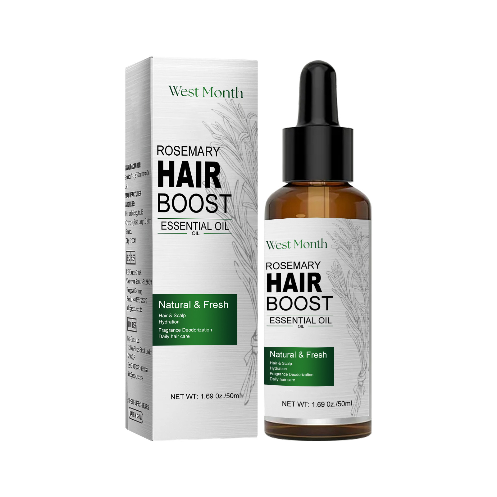 Hair Growth Essential Oil Rose - Rosemary Hair Oil review and price